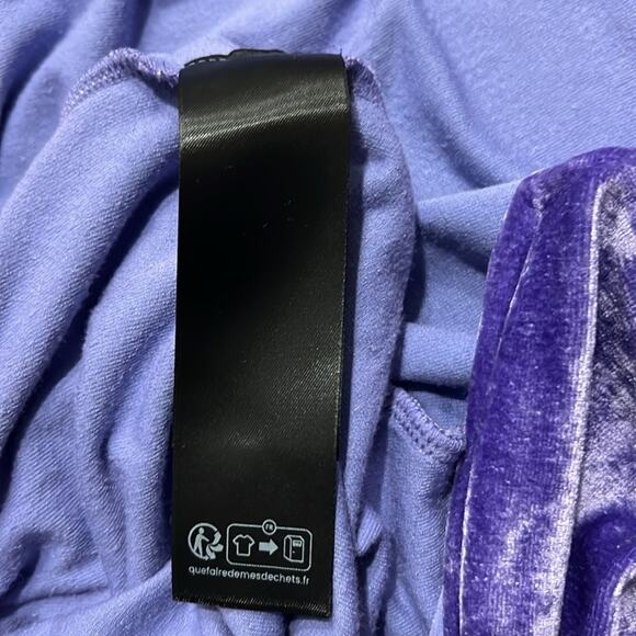 Balenciaga Zipped Velvet Hoodie Purple Sequin Velvet Hoodie XL AUTHENTIC - Picture 7 of 13